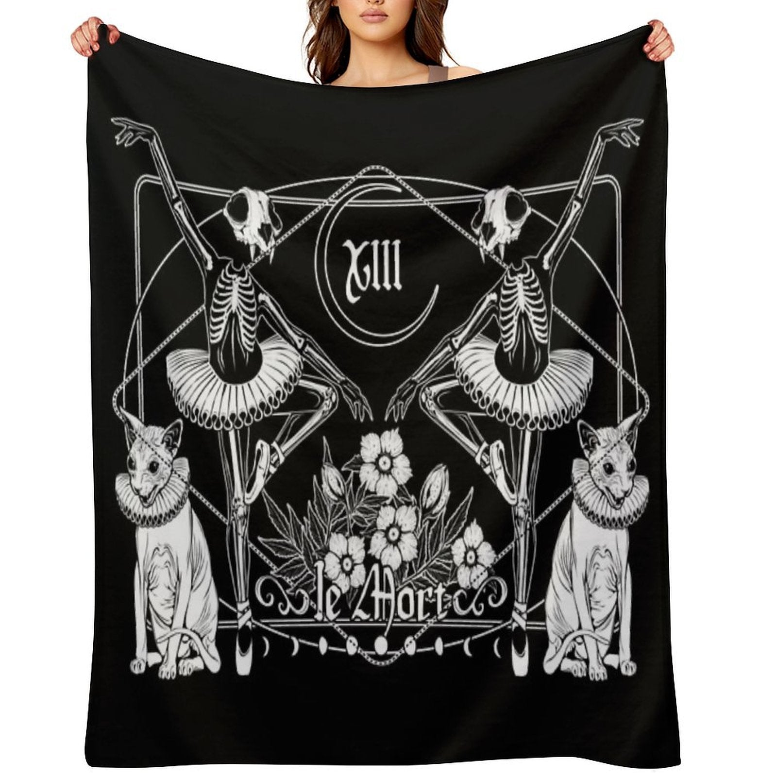 Le Mort - The Death Tarot Card Throw Blanket