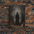 Witch in the Cemetery gothic wall art print without a frame