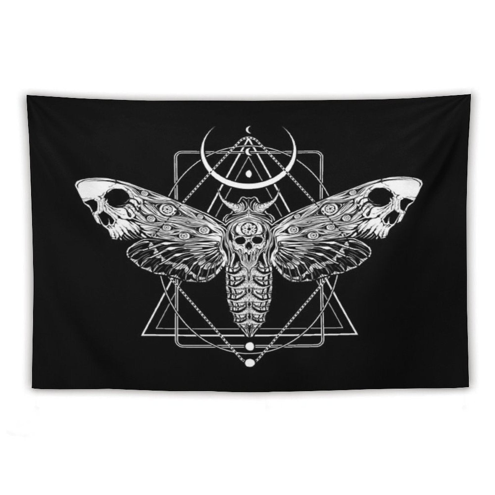 Surreal Death Moth Tapestry