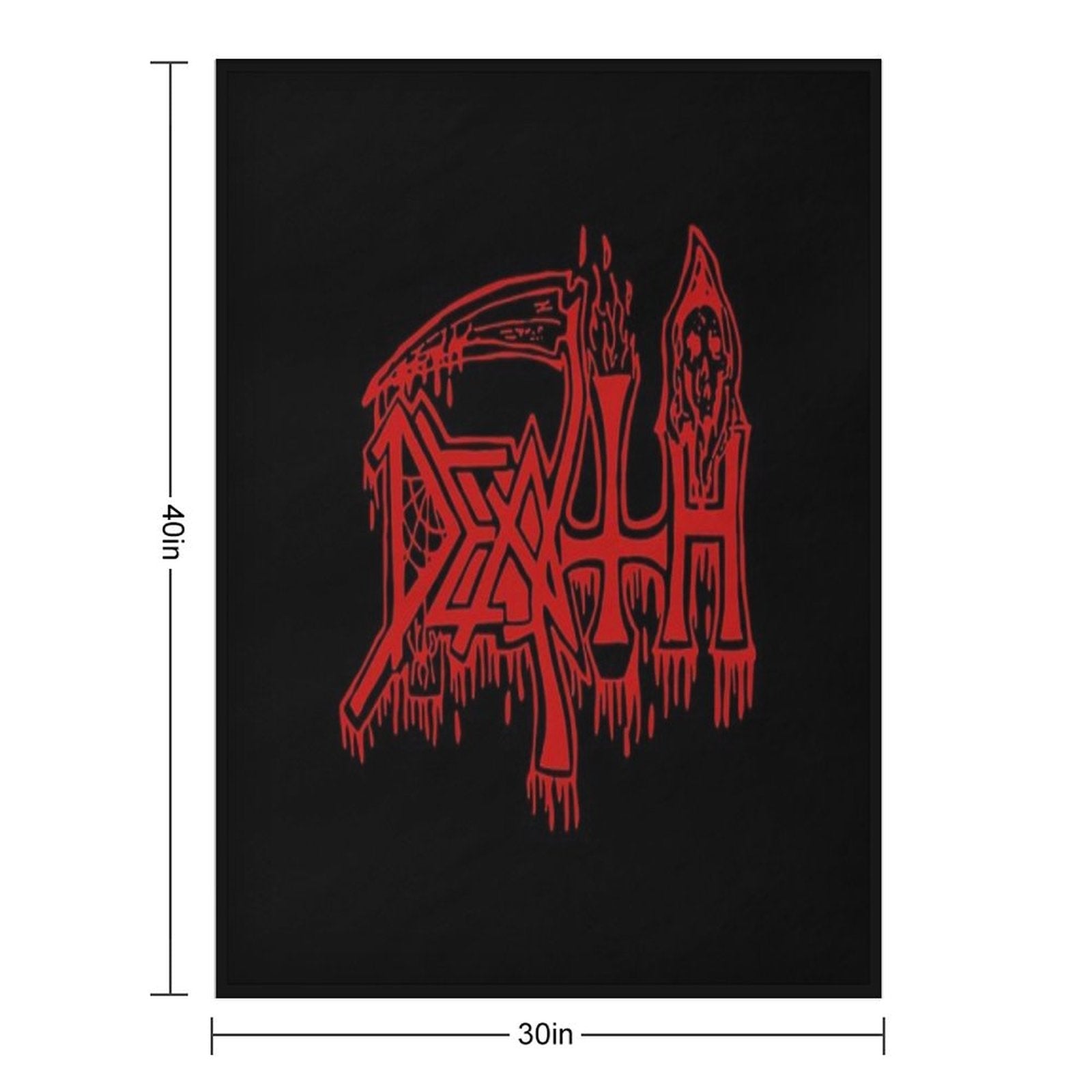 Death Band Throw Blanket