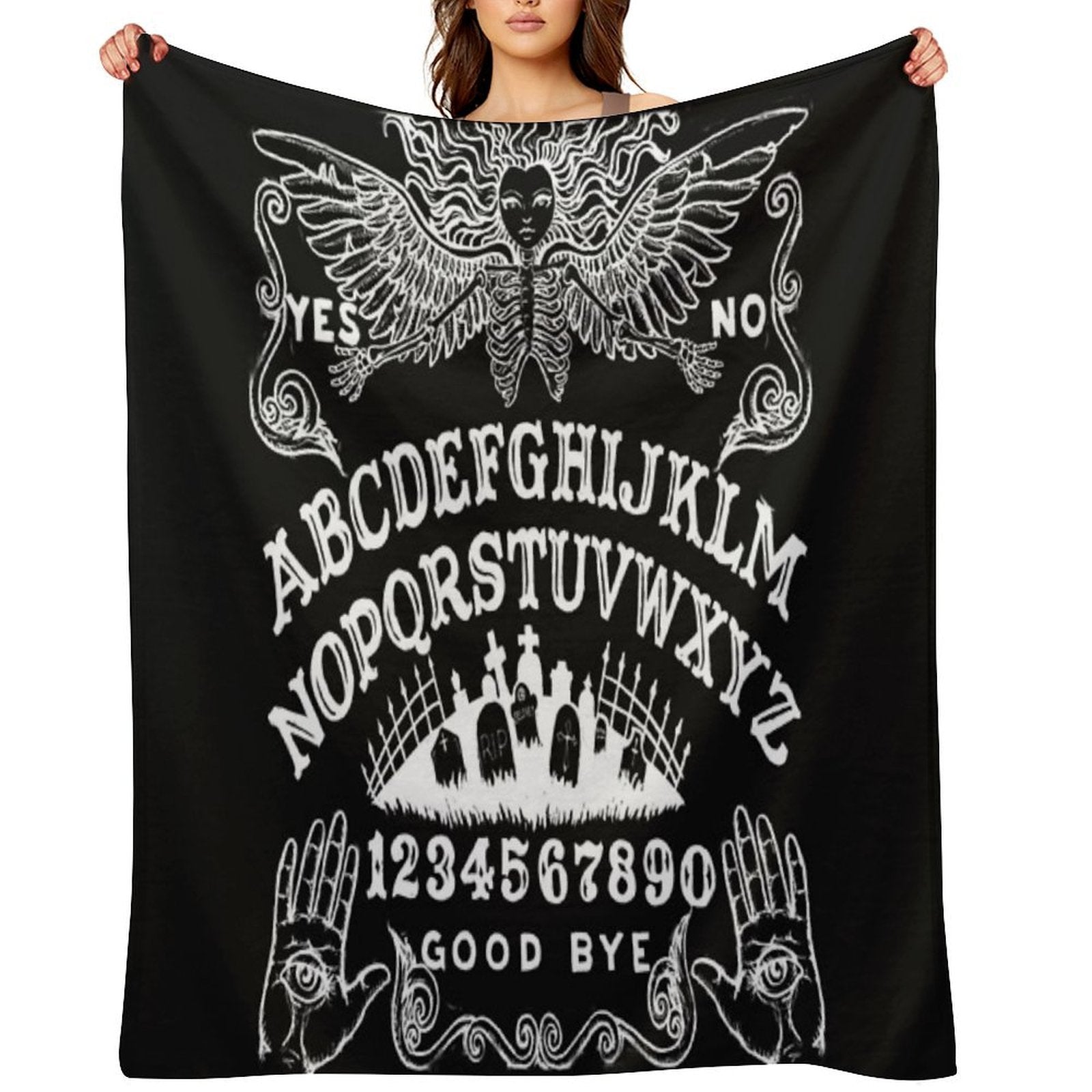 Angel of Death Witch Board Throw Blanket