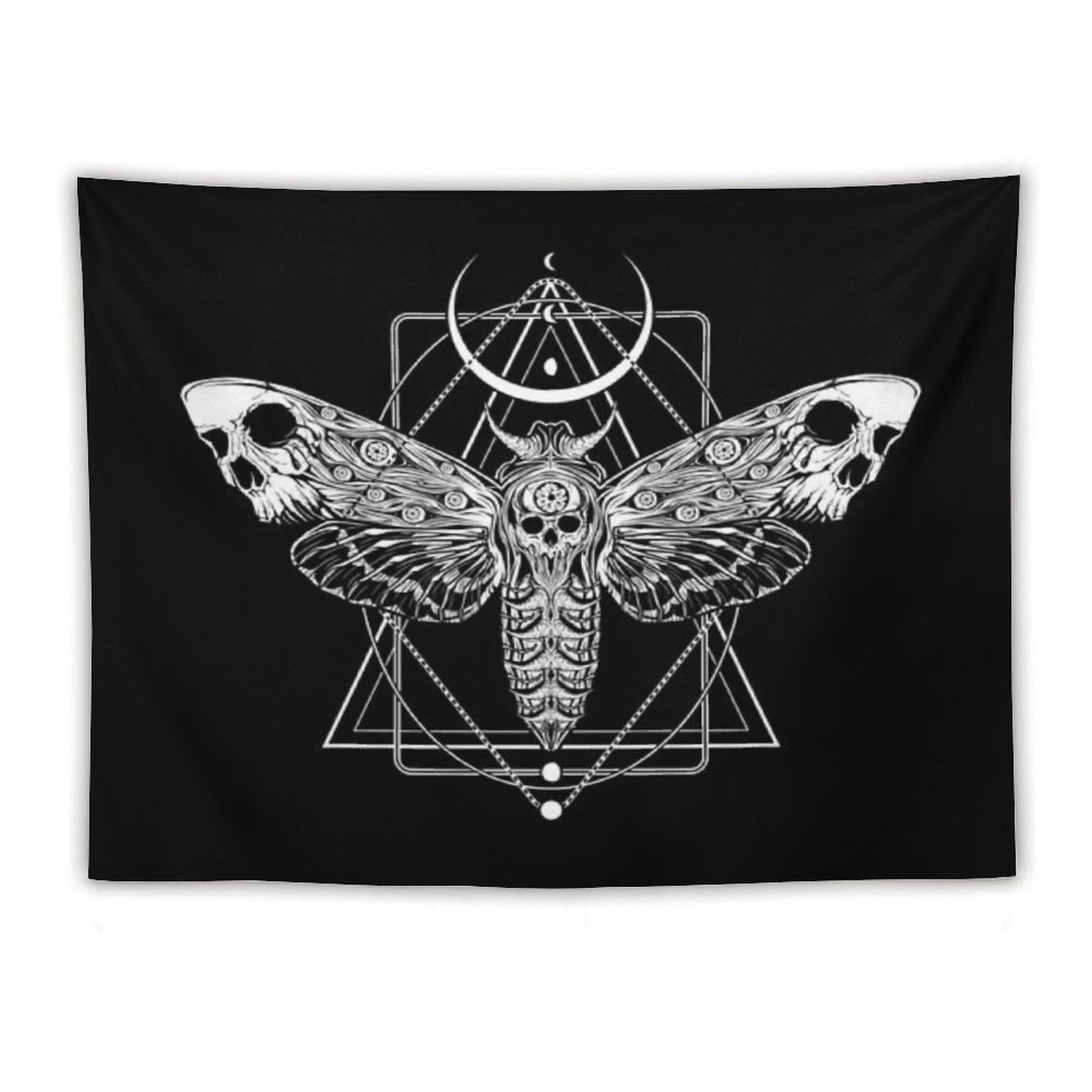 Surreal Death Moth Tapestry