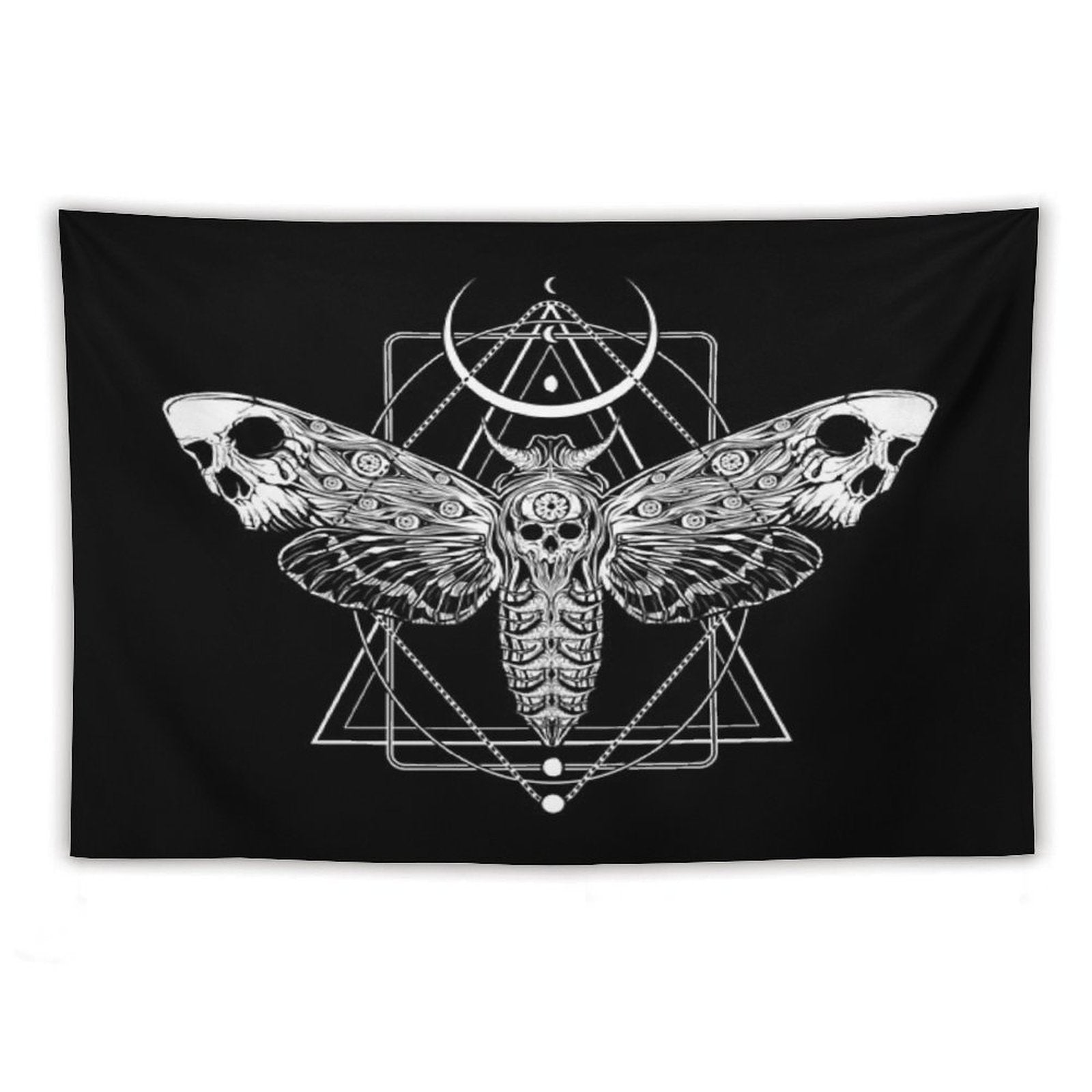 Surreal Death Moth Tapestry