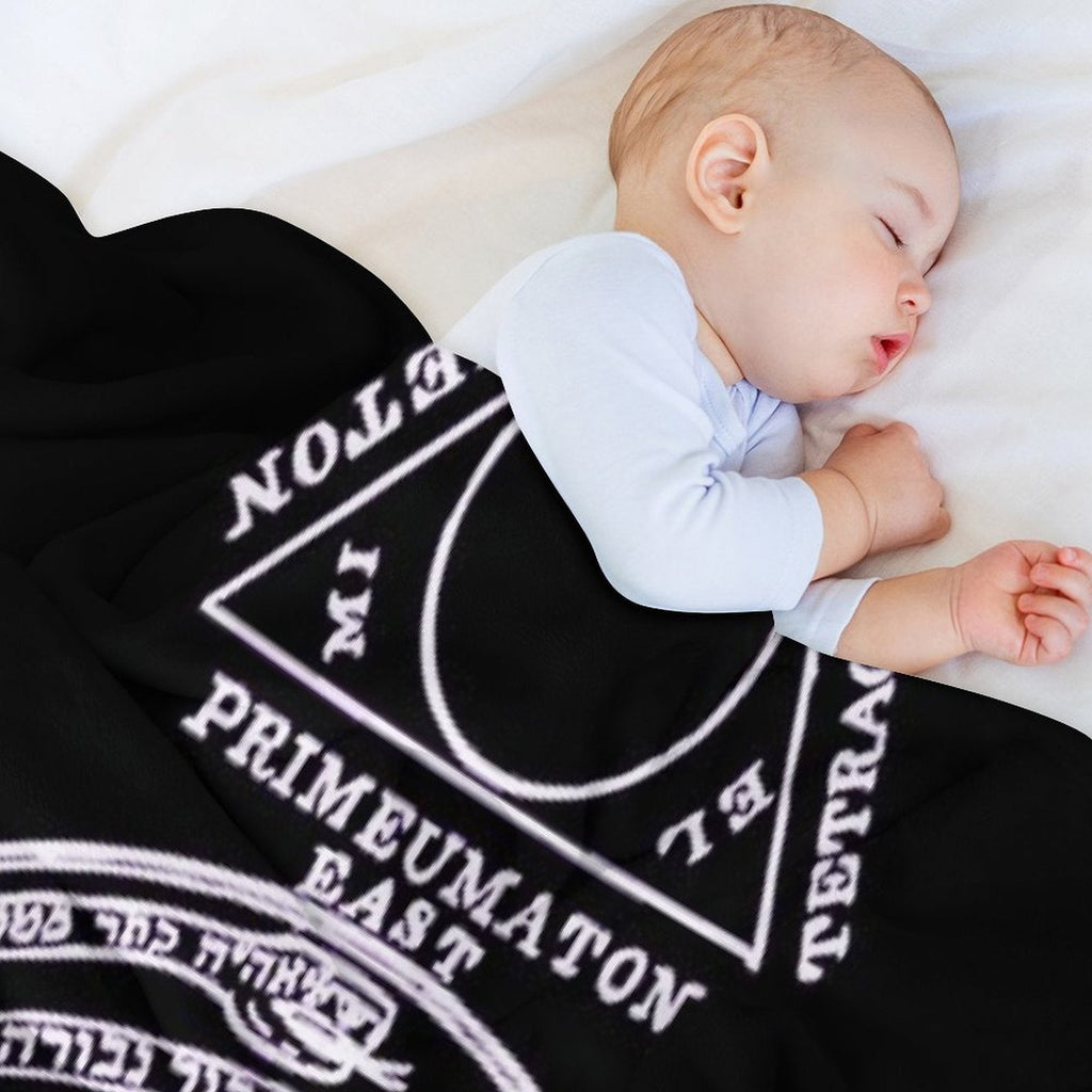 Magical Circle of King Solomon INVERTED Quick-dry Throw Blanket