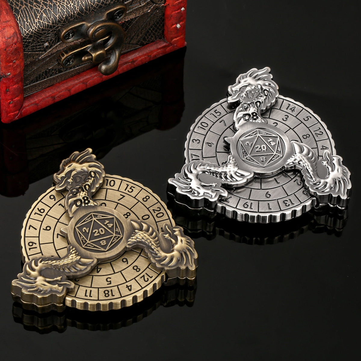 Retro Fantasy Turntable Dice Gift Box Set