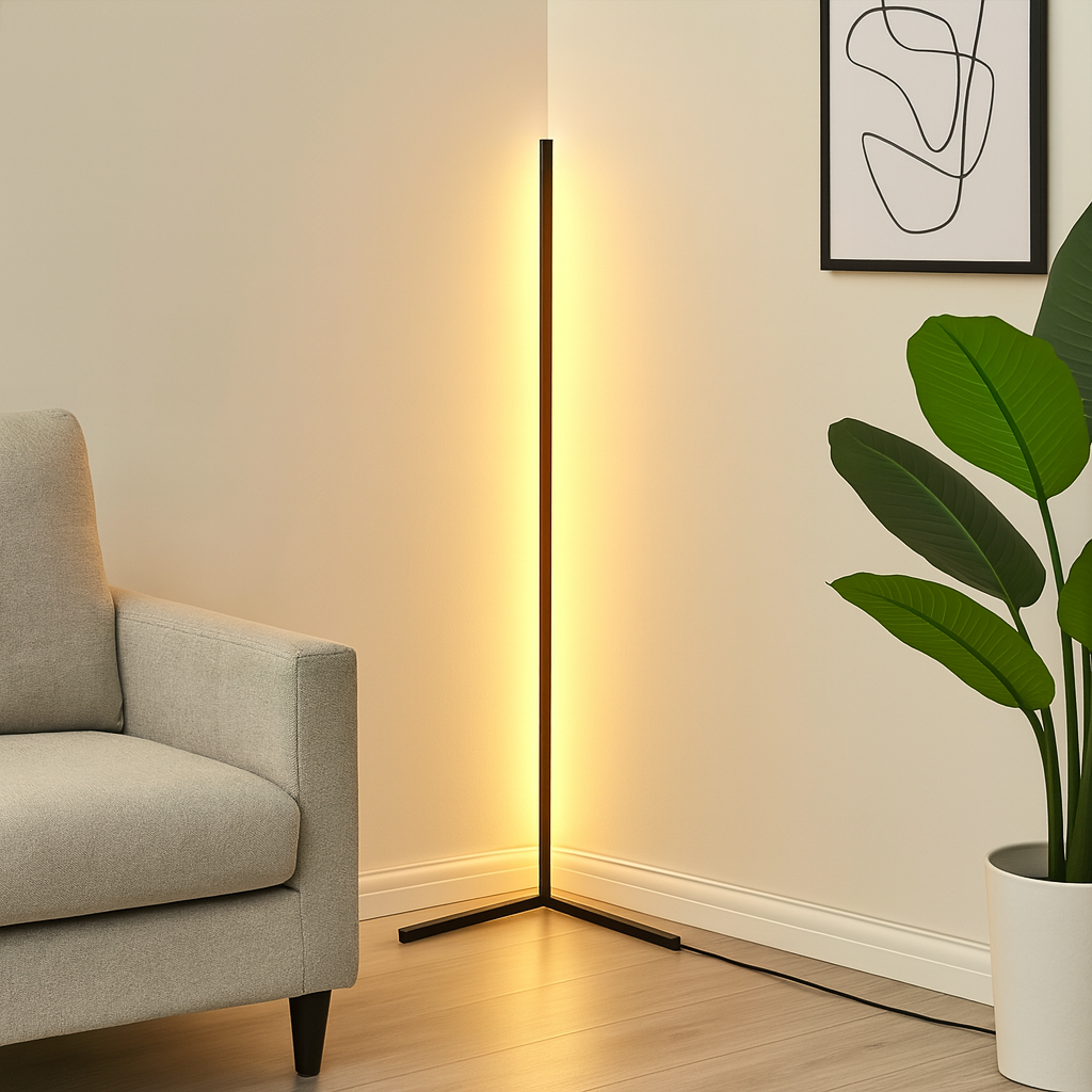 RGB Corner Floor Lamp, Support App, Music Sync
