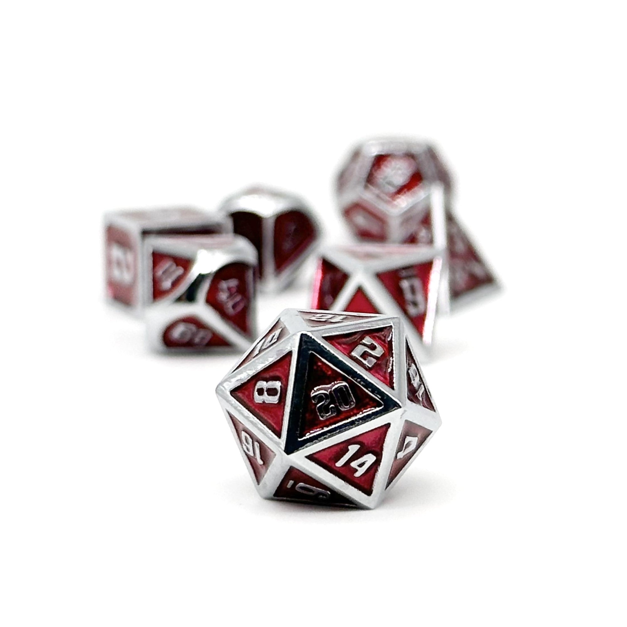 Blood Moon Gravestones Metal Dice Set