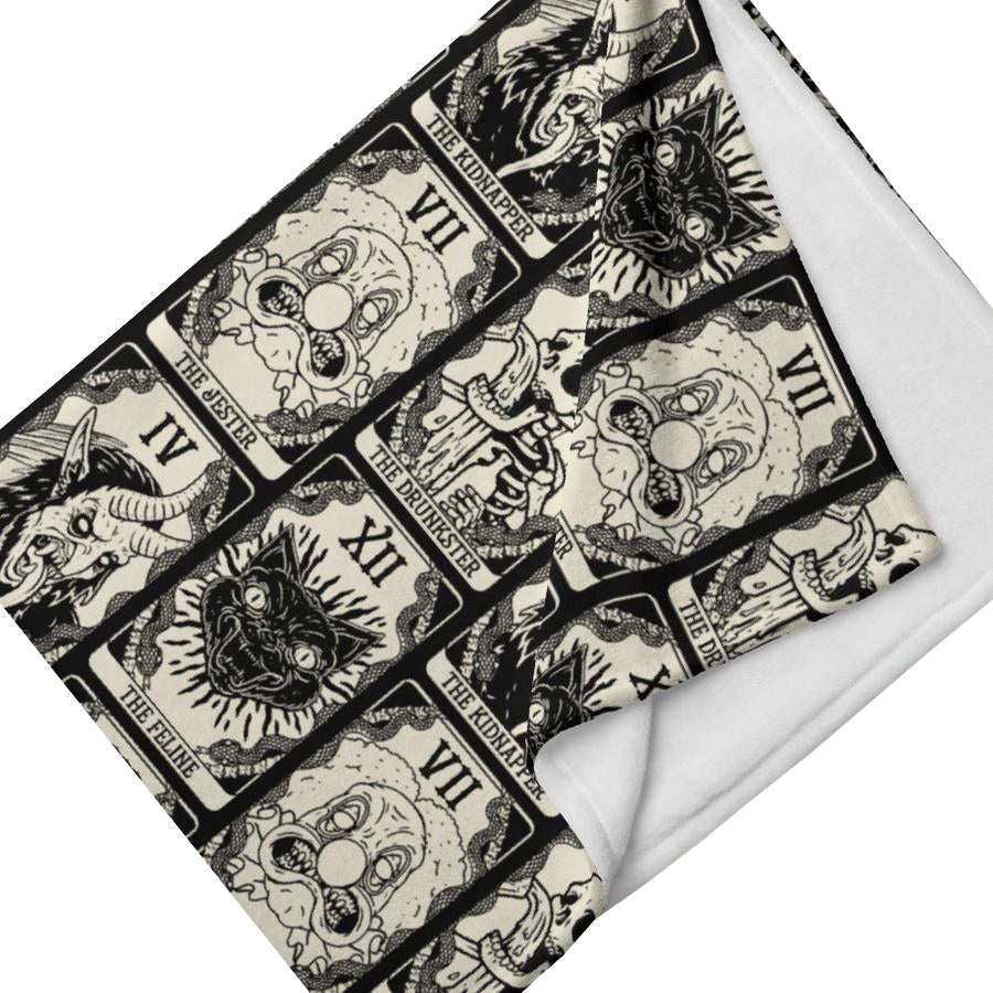Death Tarot Throw Blanket