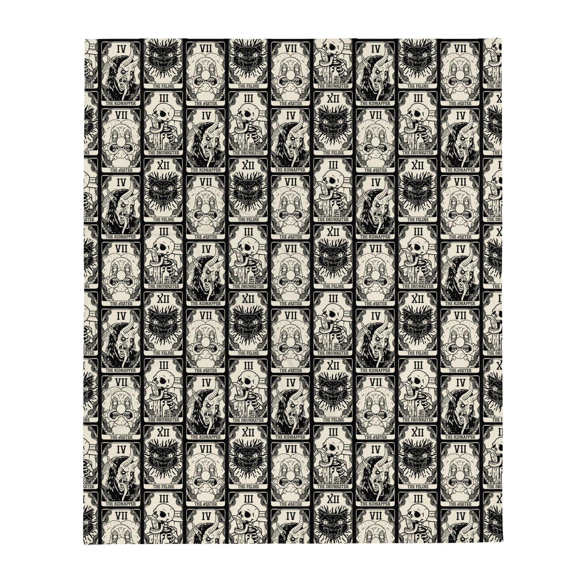 Death Tarot Throw Blanket