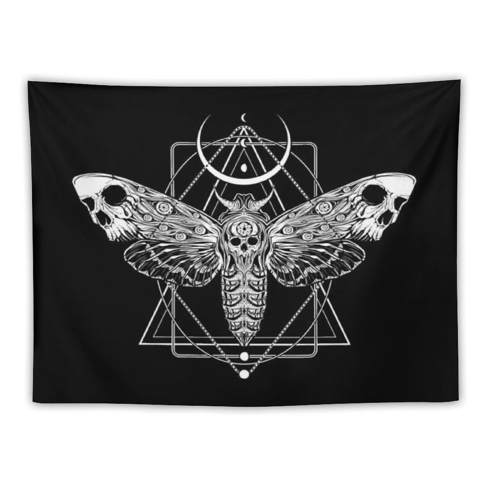 Surreal Death Moth Tapestry