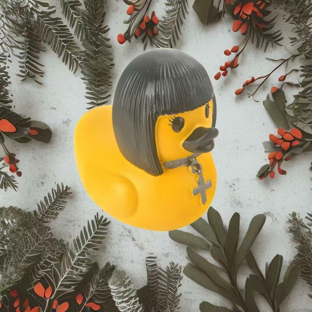 Gothic Satanic Duck Figurine