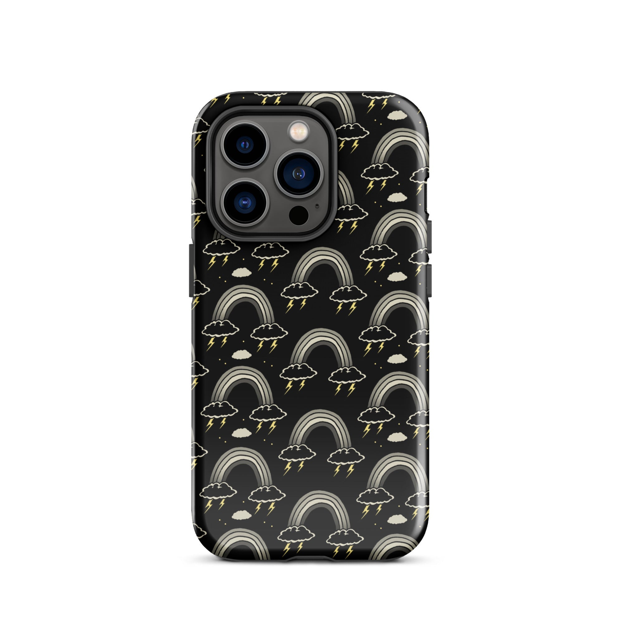 Goth Rainbow Emo iPhone Case